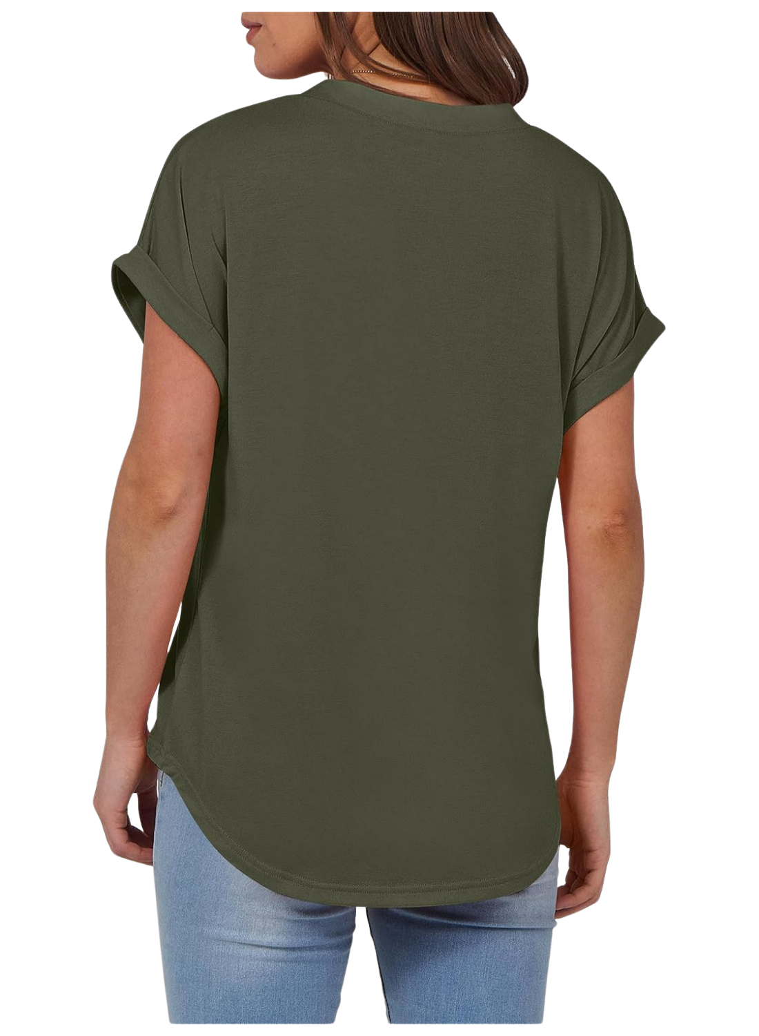 Casual Short Sleeve Loose Fit Tops For Women
