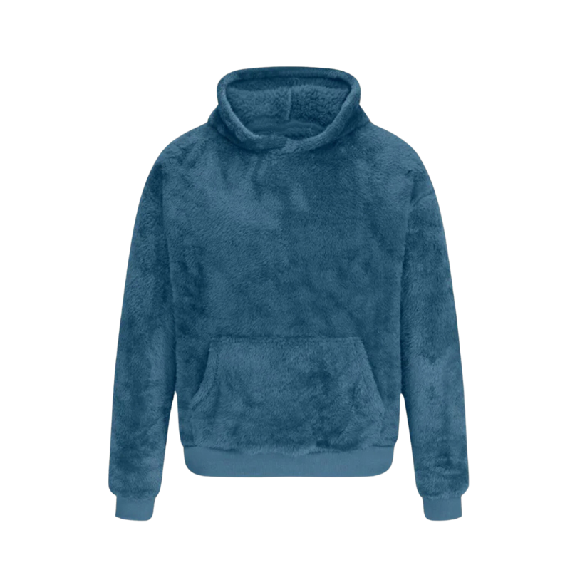 Plush Fleece Pullover With Kangaroo Pocket