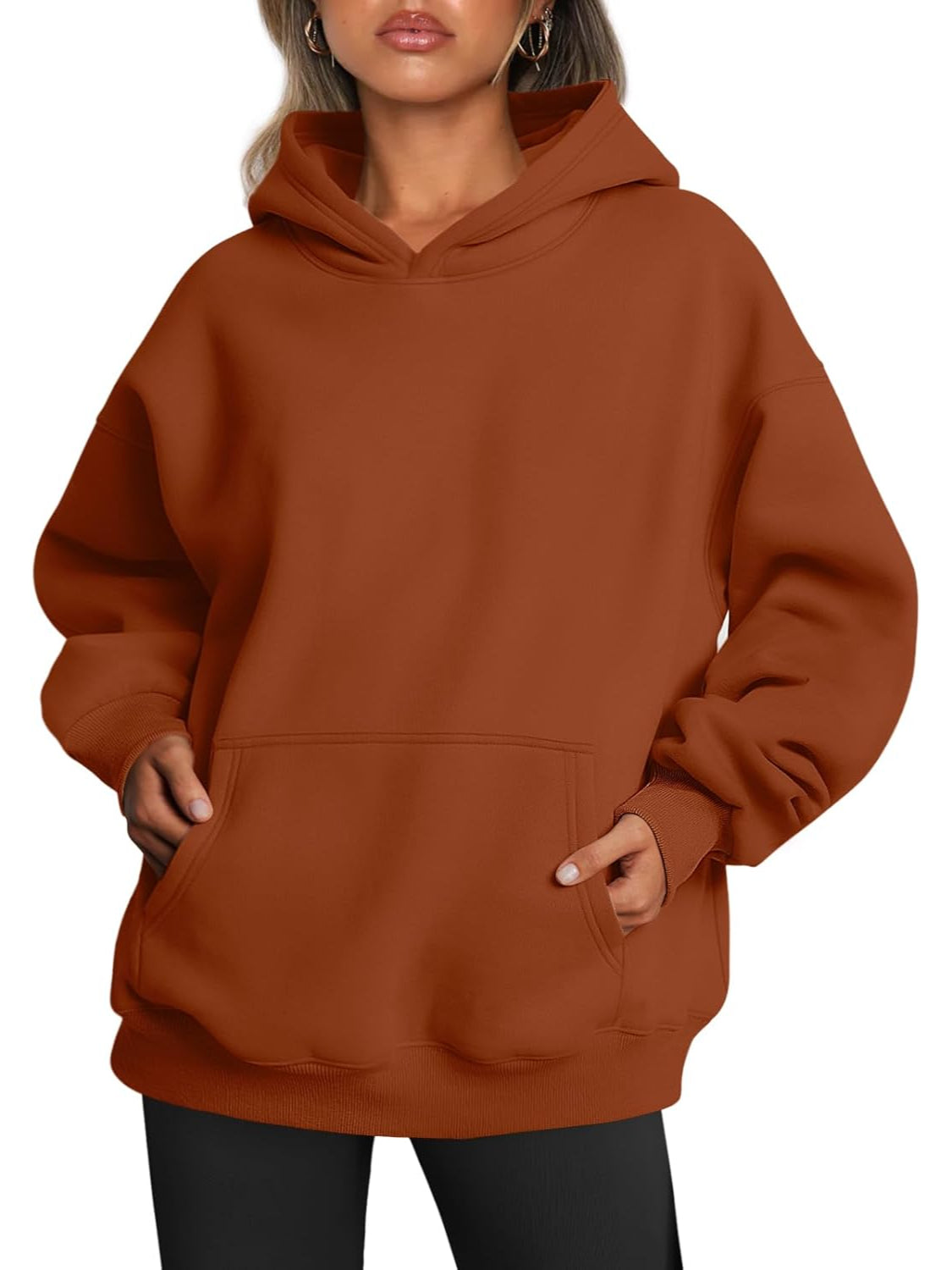 Oversized Fleece Hoodie For Woman