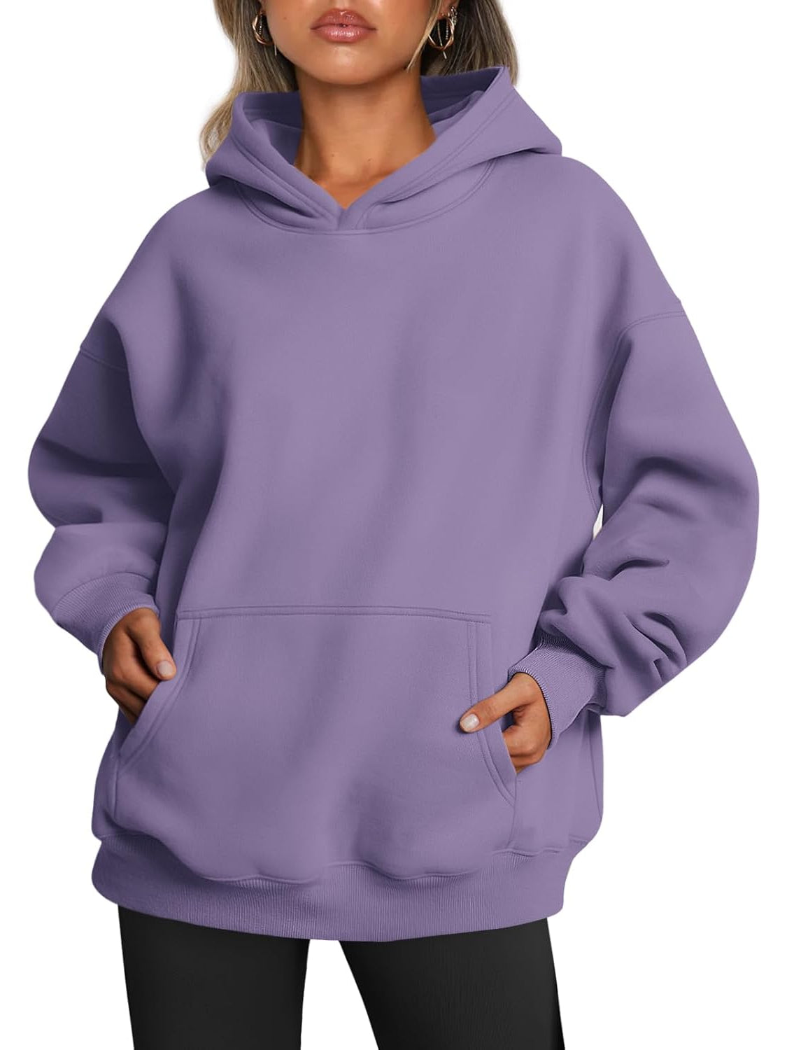 Oversized Fleece Hoodie For Woman