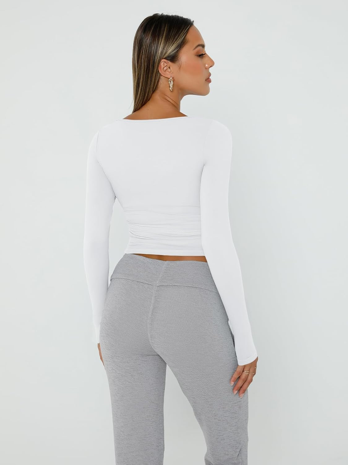 Long Sleeve Crop Tops For Woman