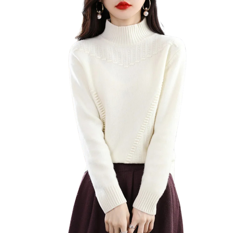 Loose Half Collar Pullover Sweater