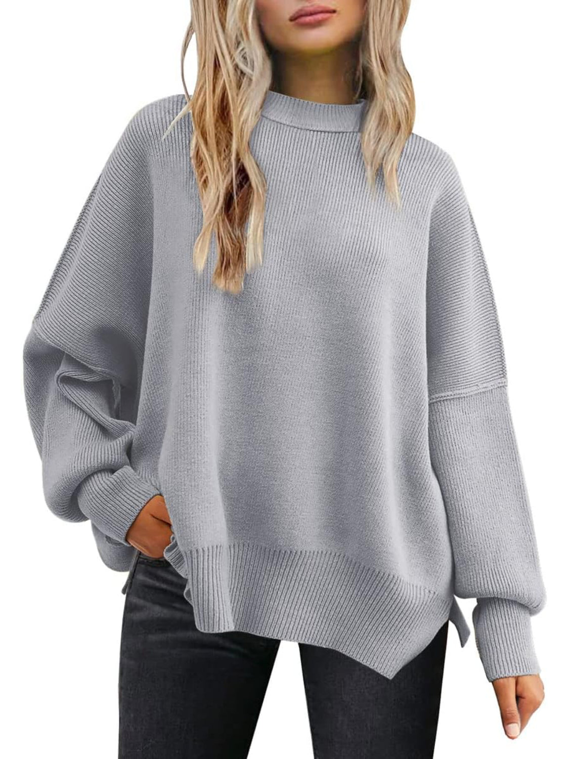 Cozy Batwing Sleeve Sweater For Woman