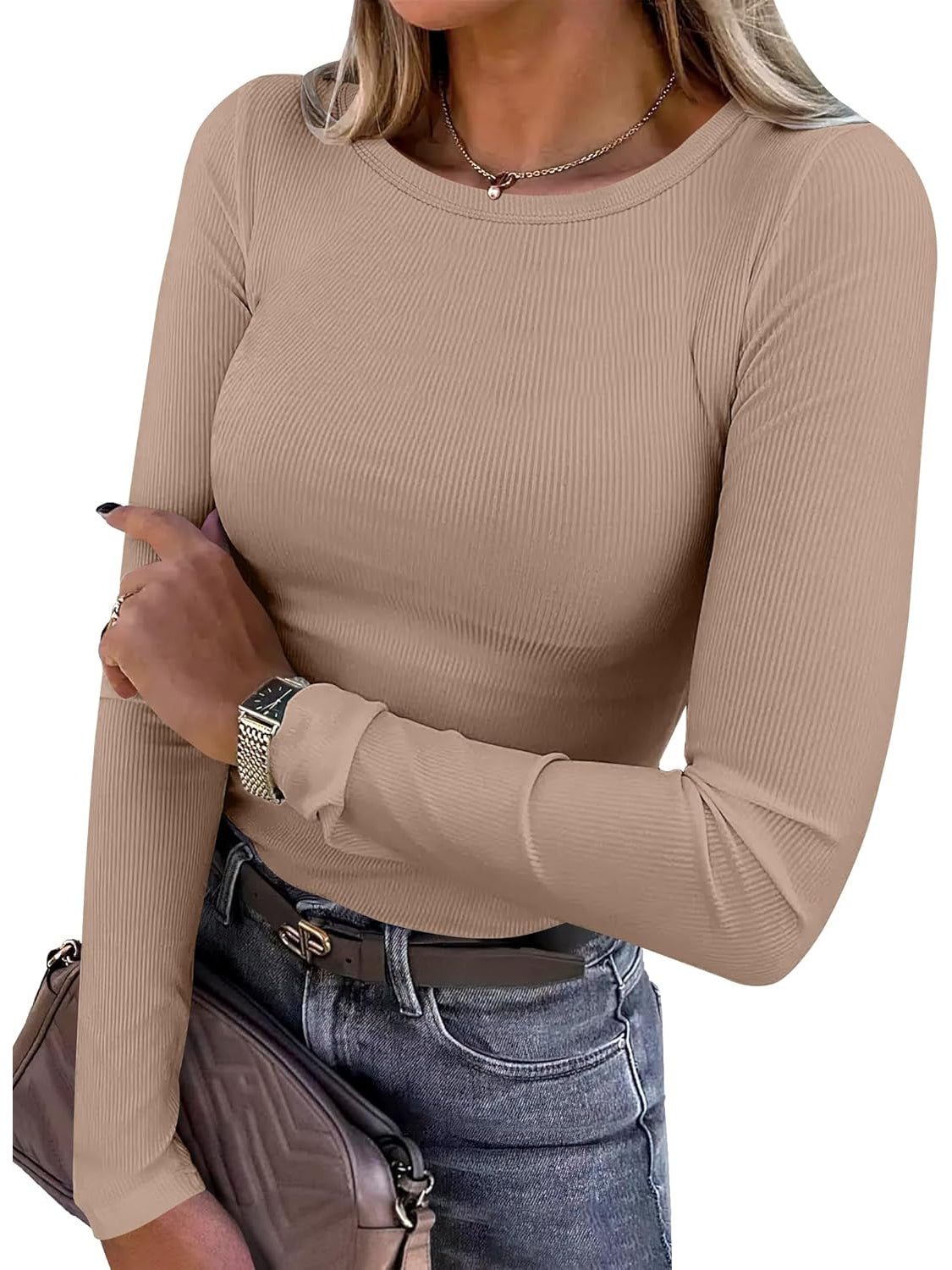 Elegant Long Sleeve Slim Fit Top