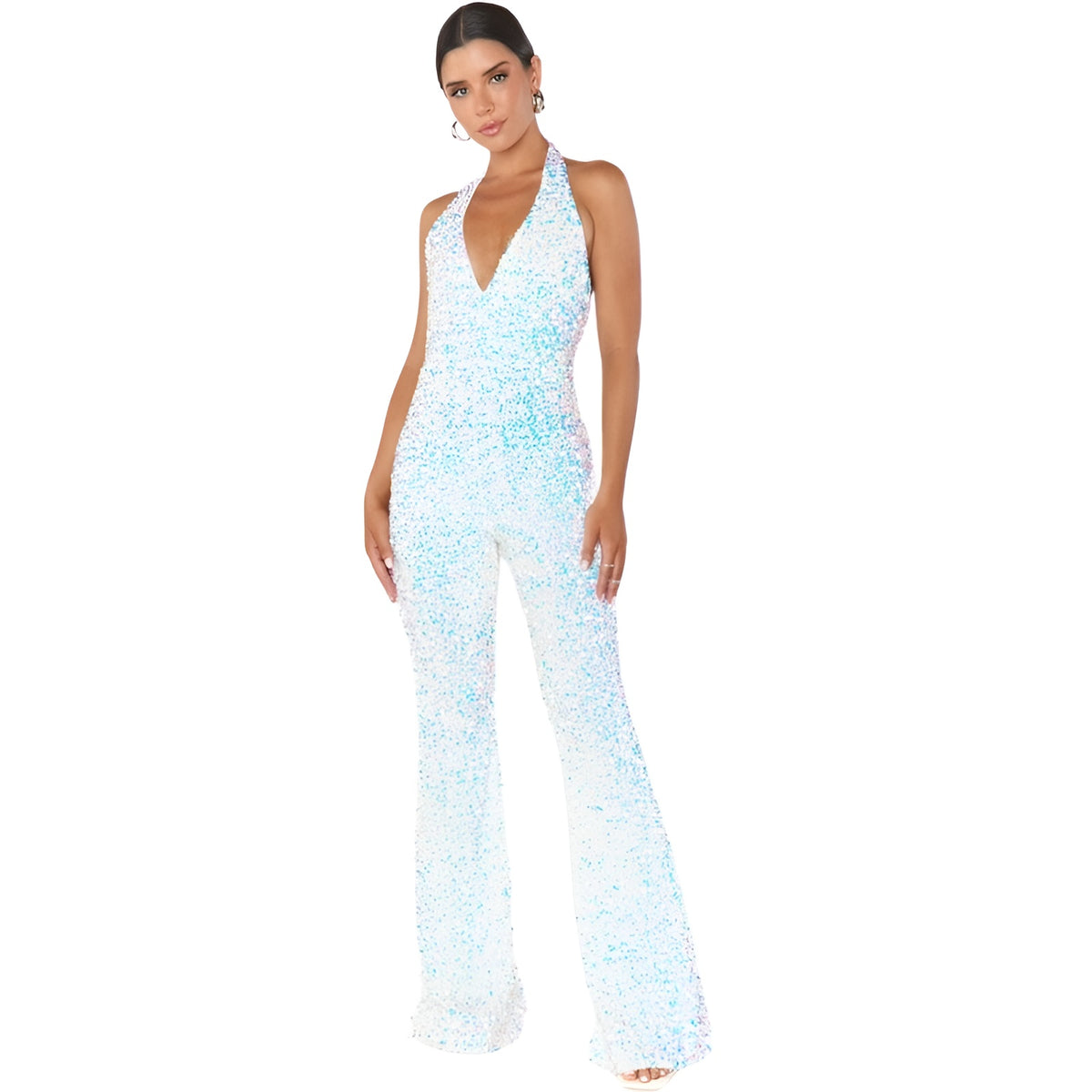 Adjustable Lightweight Embellished Jumpsuit