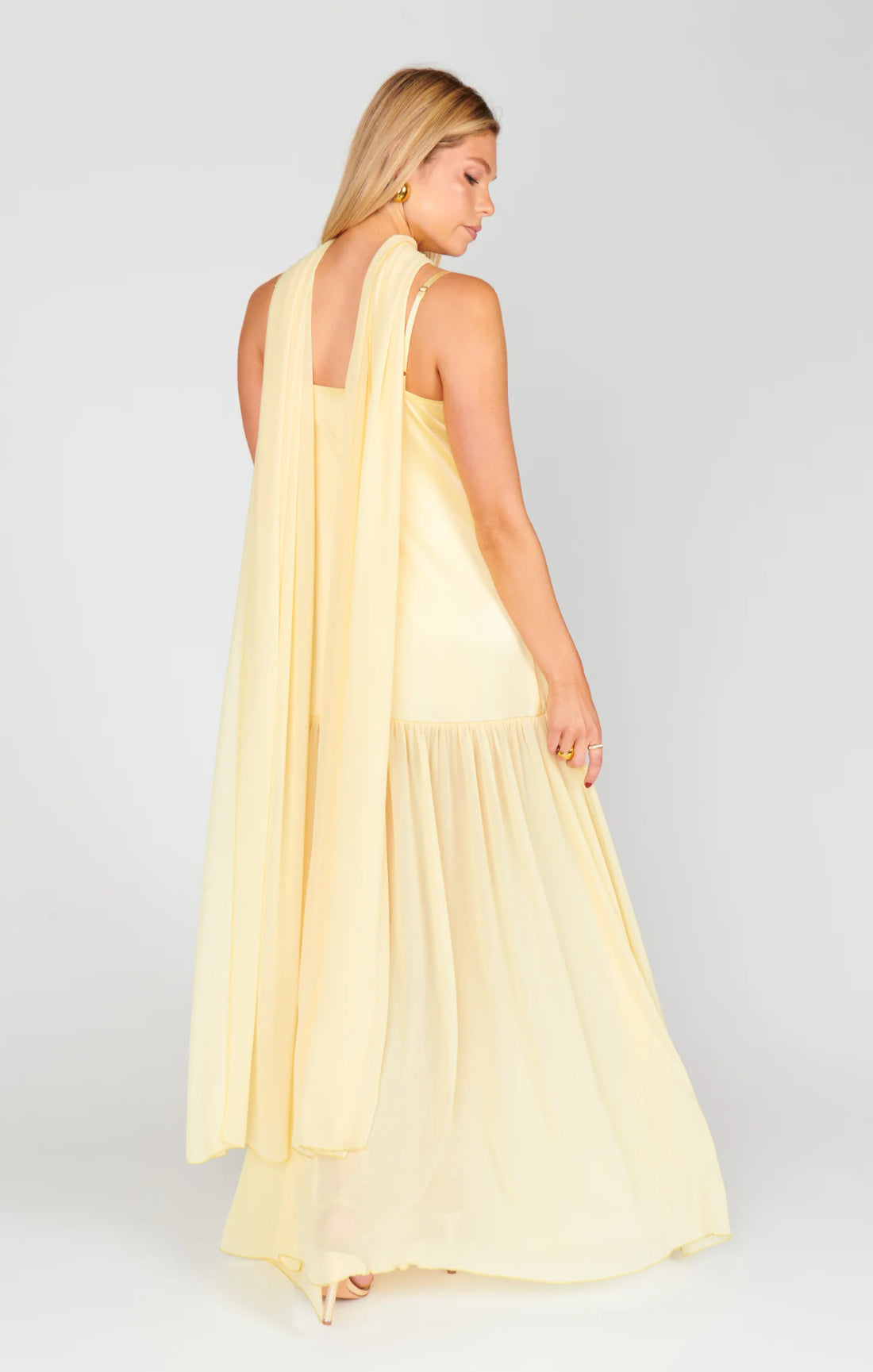 Spaghetti Strap Satin Maxi Dress