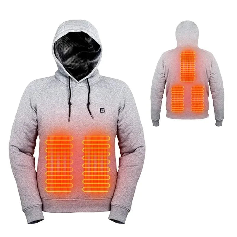 Heated Hoodie Cozy Thermal Wear for Outdoor Comfort