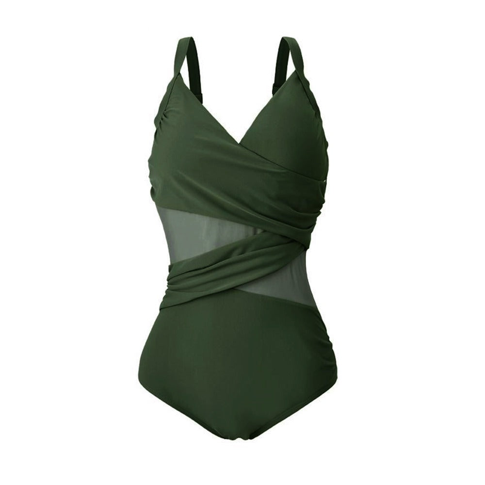 One Piece Mesh Swimsuit For Women