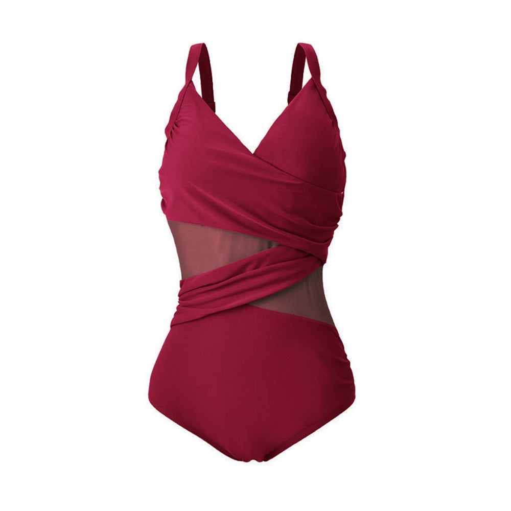 One Piece Mesh Swimsuit For Women