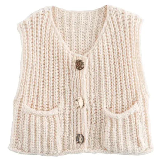 Vintage Style Knit Vest