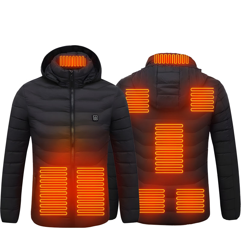 Heated Outdoor Jacket With Adjustable Temperature Control